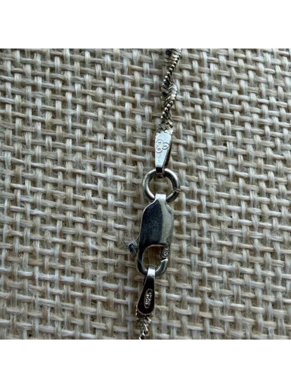 VTG BBI 925 Sterling Silver Twisted Singapore Twist Chain Necklace Italy 18